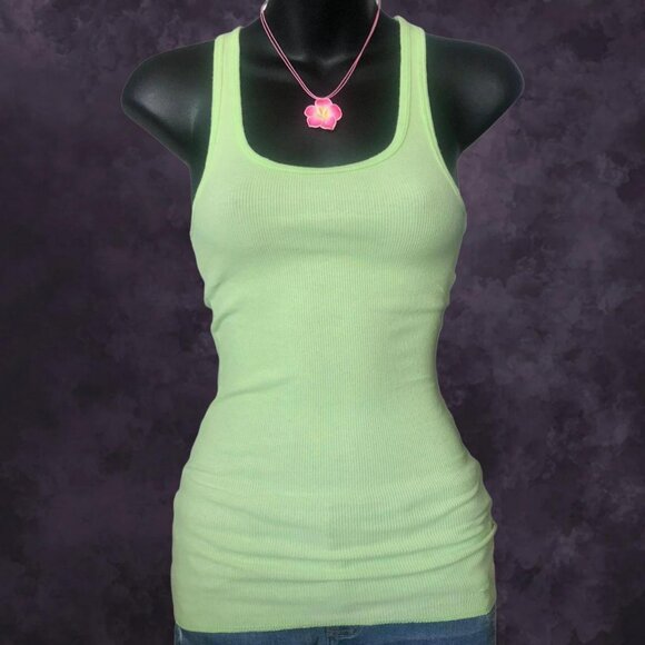 00s Hollister Melon Green Tank - Picture 1 of 6